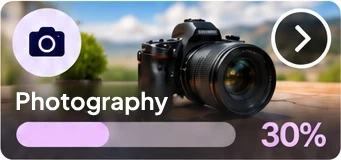 Project tile: Photography, 30%