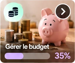Tuile de projet : Gérer le budget, 35 %